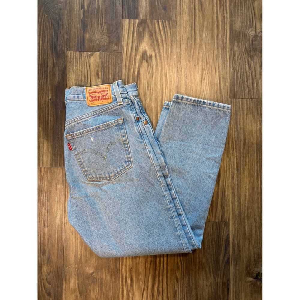 Levis 501 Original Fit Distressed Light Wash Jeans W26 L26 36200-0187